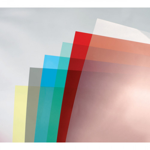 GBC ColorClear folia osłonowa, 180 Micron, 100 sztuk, A4, czerwony CE011830E