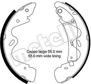 METELLI Zestaw szczęk hamulcowych 53-0291