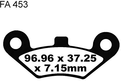 EBC bremsbel ¤ GE z przodu Explorer Atlas 500/4 X 4 08  09 FA453R