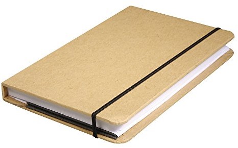 Rayher Hobby 67002000 z papieru typu kraft writing notebook FSC Mix Credit, 9 x 14 x 1,5 cm, 100 arkuszy, 80 G/M 67002000