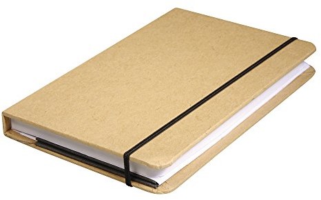 Rayher Hobby 67002000 z papieru typu kraft writing notebook FSC Mix Credit, 9 x 14 x 1,5 cm, 100 arkuszy, 80 G/M 67002000