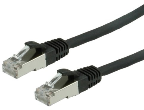Value S/FTP (PIMF-) Patch Cable Kat.6, LSOH, czarny, 5 m 7611990114245