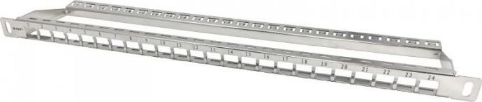 A-LAN Alantec-Patch panel 19&quot 24p 0.5U niewyposażony PK045