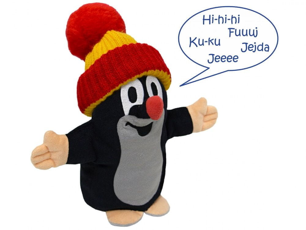 Mu Brno pacynka Krecik 25 cm mówiąca w czerwonej czapce # z wartością produktów powyżej 89zł!