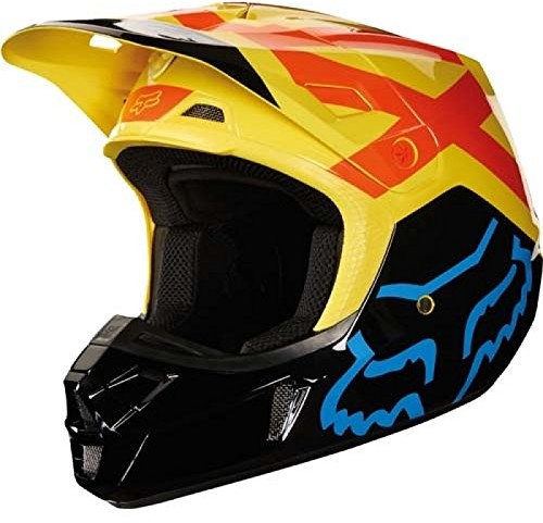 Fox Helmet V-2 Preme, Black/Yellow, rozmiar L 19528-019-L