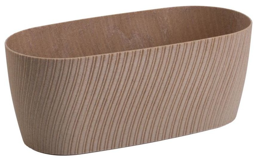 Form-Plastic Doniczka plastikowa skrzynka balkonowa Mika Eco 27 x 12.5 cm brązowa