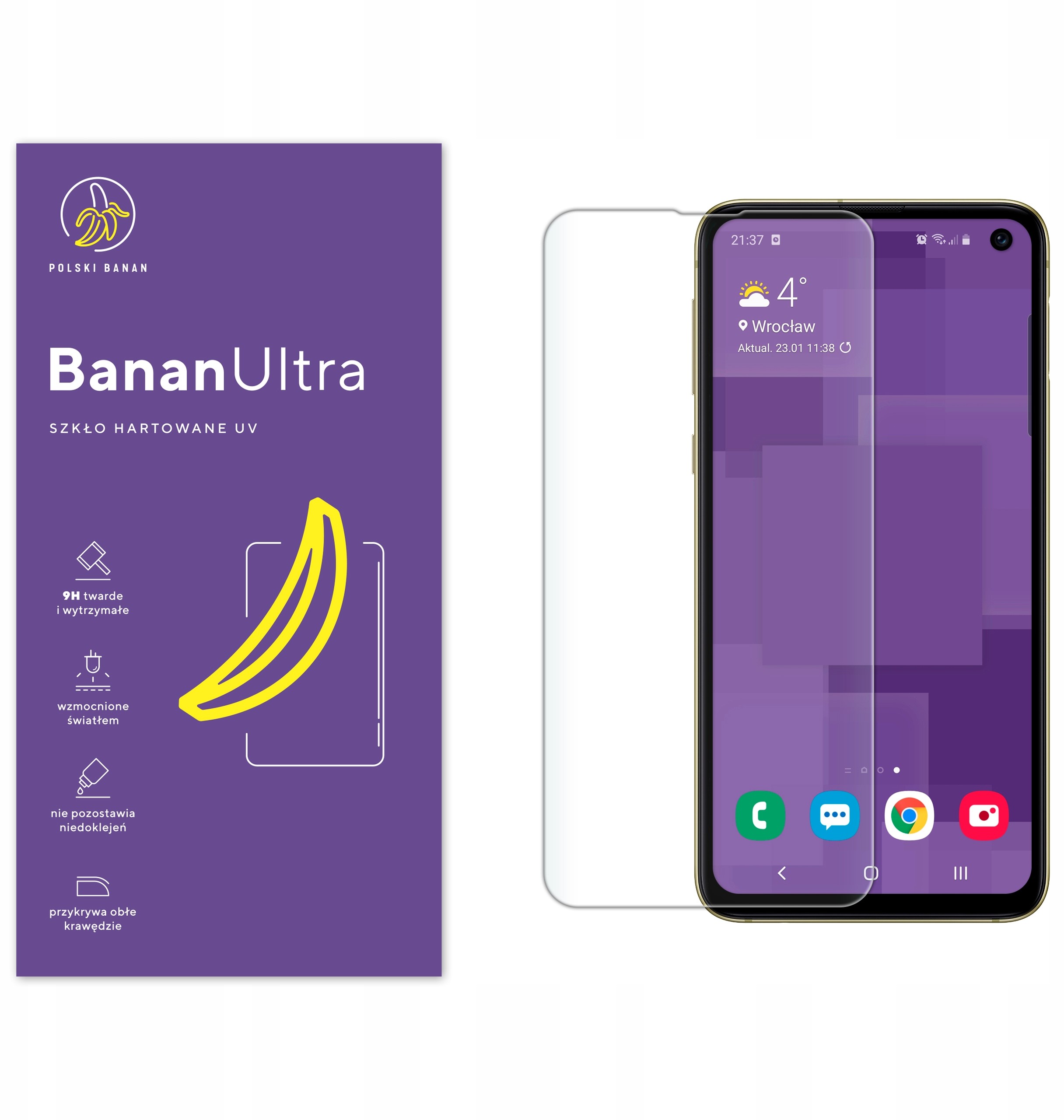 Samsung Szkło Hartowane Uv Polski Banan do S10e
