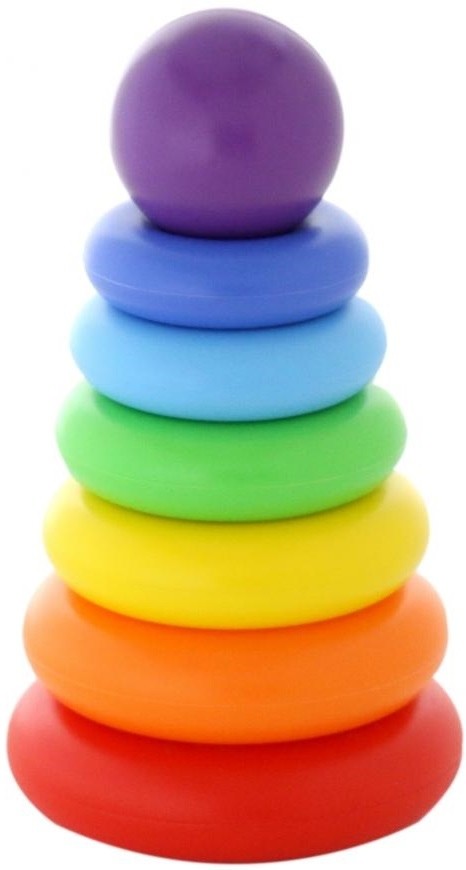 POLESIE TĘCZOWA plastikowa piramidka 8 el. POLESIE POL 62383 POL 62383