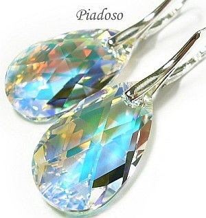 Swarovski SUPER CENA kolczyki CERTYFIKAT AB 22 mm