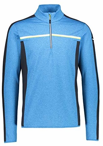 CMP Męska koszulka Pile Elasticizzato Softech Long Sleeve Shirt, River Mel, 58 30L1217