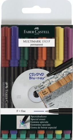 Faber Castell permanentmarkery Multimark 1513 F 15 cm 8 szt twm_987743