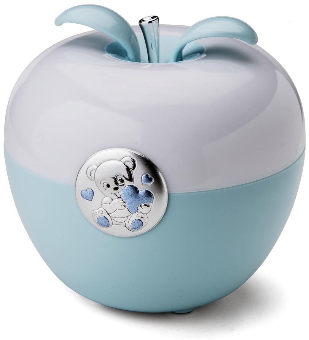 valenti Lampka jabłuszko Miś | Rozmiar: H 11 Fi 12 cm | Kolor: Niebieski | SKU: VL21150C