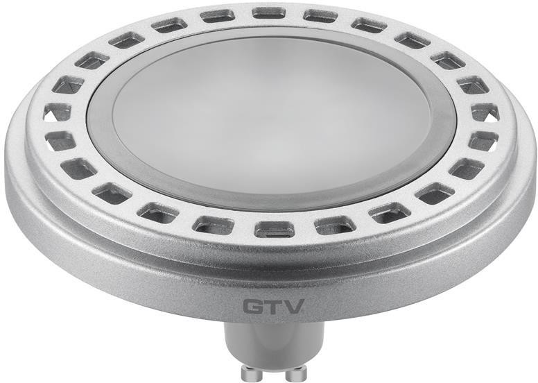 GTV Żarówka LED ES111 GU10 12W NW 120st neutralna szary 65mm LD-ES11175-40