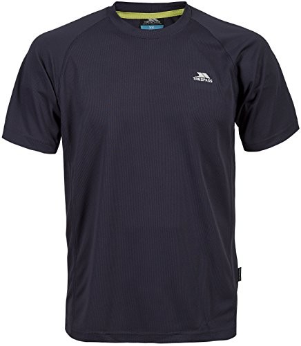 Trespass dla mężczyzn debase T-Shirt, Electric Blue, S, czarny, S MATOTSL10012_BLKS