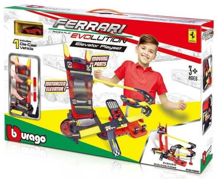 Bburago Zestaw FERRARI EVOLUTION ELEVATOR