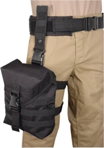 Voodoo Tactical Drop Leg gas Mask Hip Platform (Black) 15-8179001000