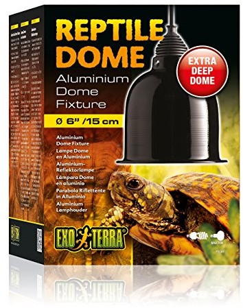 Exo Terra Oświetlenie Dome Fixture aluminiowa do Reptile/# 304, s, czarny PT2348