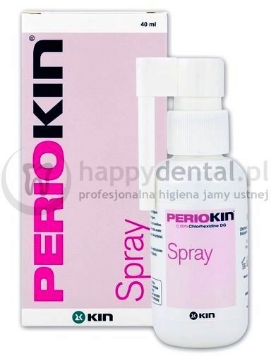Laboratories Kin PerioKIN Spray 40ml - spray z chlorheksydyną 0,20% do stosowania w zapobieganiu i leczeniu chorób dziąseł i przyzębia