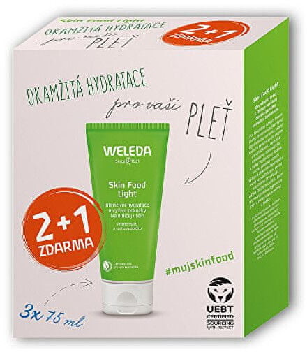 Weleda Zestaw upominkowy do Skin Food nawilżająco odżywczych dla Skin Food Light 3 x 75 ml