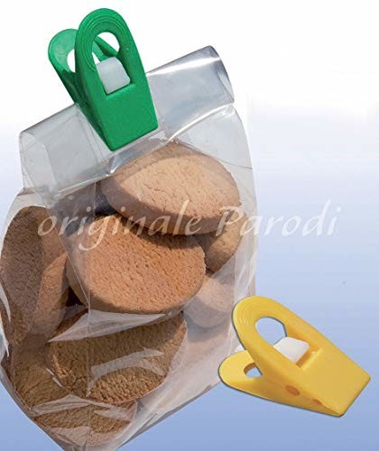 Parodi & Parodi Zestaw z 8 spinaczami do bielizny model, komplet 8 spinaczami do bielizny, śledzie wisiorek na prezent, pranie zszywek zamykanie żółtymi envelope i zielonym, Multi-Use szczypce do cięcia w różnych kol (365)
