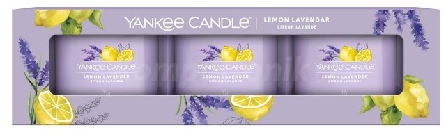 Yankee Candle Lemon Lavender świece mini 3 szt 1686369E