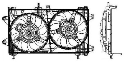 NRF Wentylator, chłodzenie silnika NRF 47802