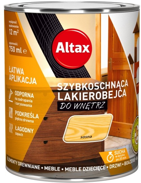 Altax Lakierobejca Szybkoschnąca Sosna 0,75 L (ALLSSO075)