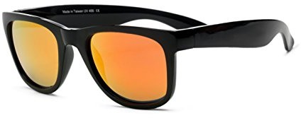 Real Kids Shades okulary przeciwsłoneczne  odporny na promieniowanie UV  Unisex  czarny/pomarańczowy 10WAVBKORR