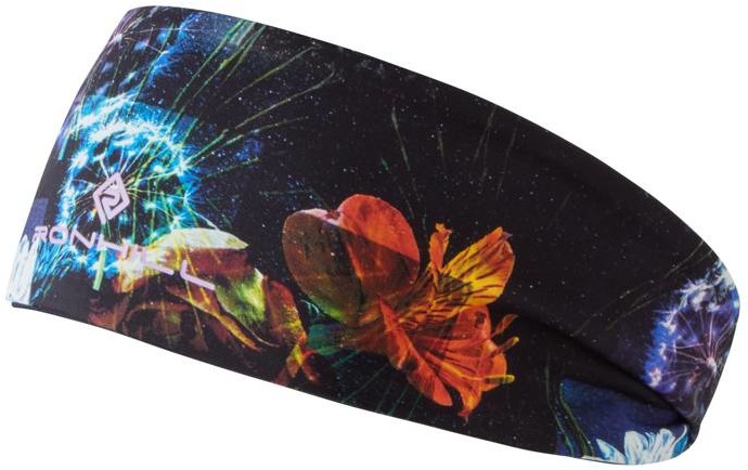 RONHILL RONHILL Opaska na głowę dwustronna REVERSIBLE CONTOUR HEADBAND Black/Floral