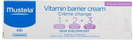 Mustela Krem witaminowo-ochronny do skóry pośladków 1 2 3 - Bebe 1 2 3 Vitamin Barrier Cream Krem witaminowo-ochronny do skóry pośladków 1 2 3 - Bebe 1 2 3 Vitamin Barrier Cream