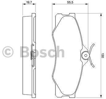 Bosch Zestaw klocków hamulcowych, hamulce tarczowe 0 986 469 790