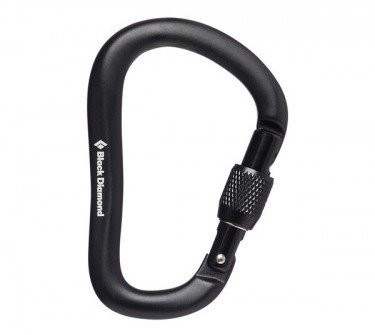 Black Diamond Karabinek ROCKLOCK SCREWGATE kolor czarny