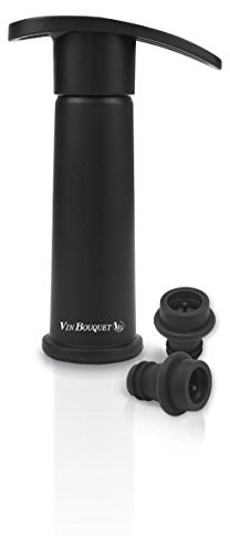 Vin Bouquet VIN Bouquet FIC 077  pompa próżniowa ręcznie na wino, 2 nasadki ochronne, czarny FIC 077