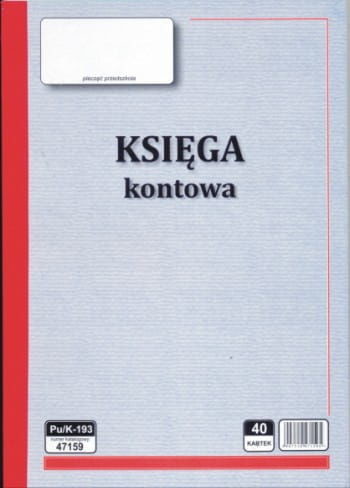 Firma krajewski Księga kontowa [Pu/K-193] Pu/K-193