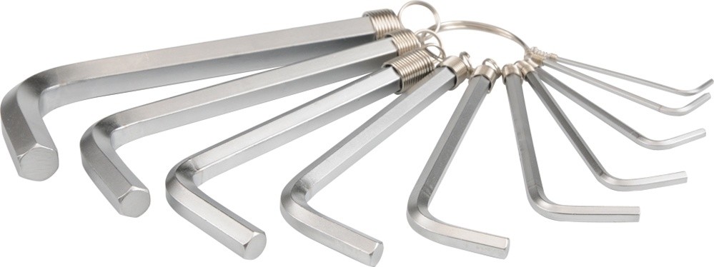Yato Klucze imbus hex, 1,5-10 mm, kpl. 10 szt YT-0504