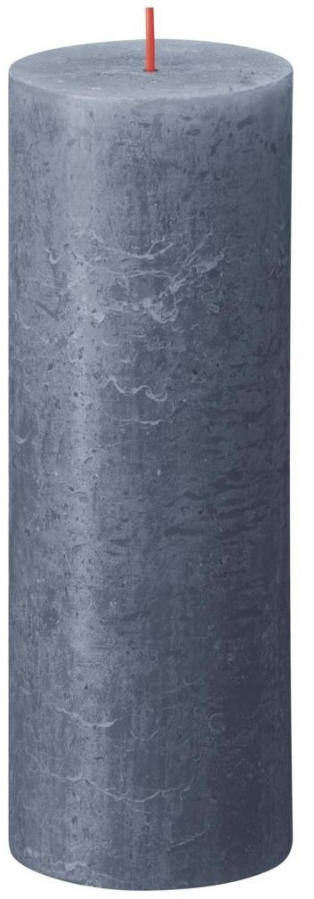 Bolsius Świeca pieńkowa Rustic Shine ciemnoniebieska wys. 19 cm