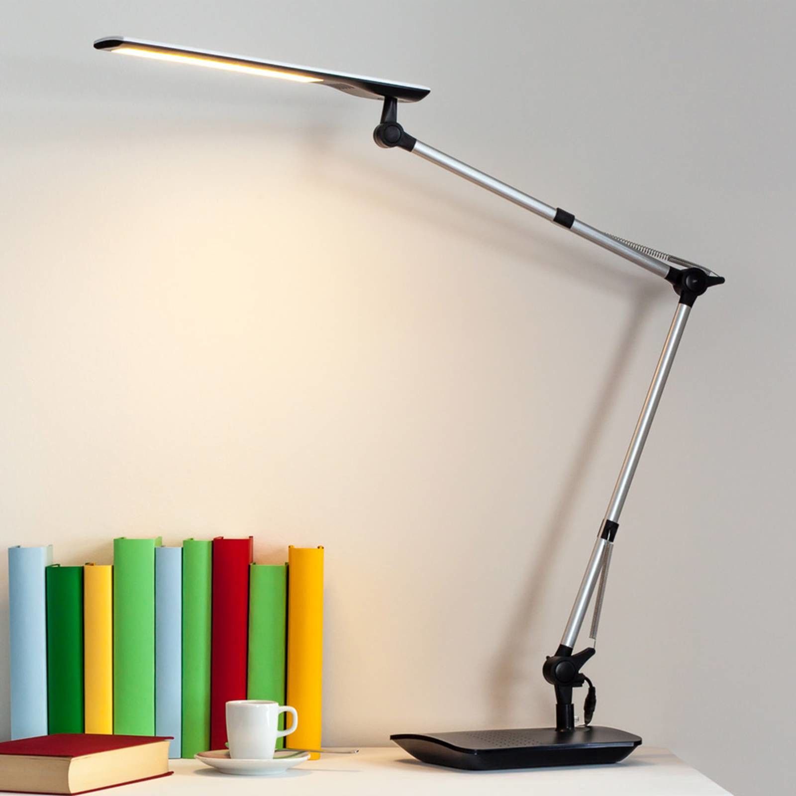 LINDBY Felipe - lampa biurkowa LED z podstawą zaciskową