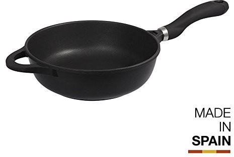 Valira Black indukcja Patelnia, głęboka, czarna, 24 cm 4572/25