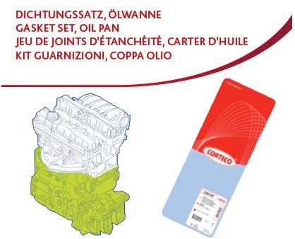 CORTECO Zestaw uszczelek, skrzynia korbowa 427205P