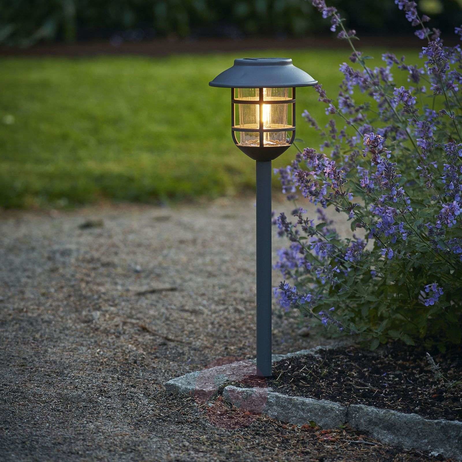 Best Season Lampa solarna LED Filippa z grotem ziemnym