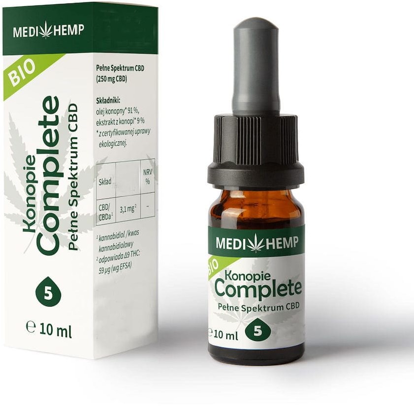 Medihemp 5 Complete CBD/CBDa z ekstrakcji CO2 THC 