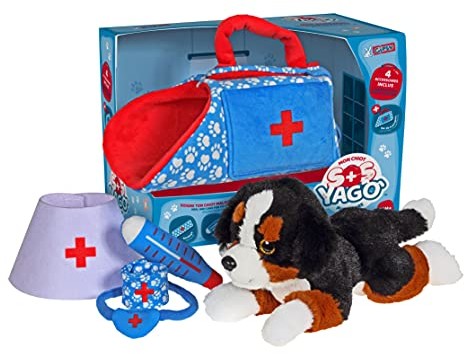 Gipsy TOYS - Yago mój pluszowy szczeniak do opieki z 4 akcesoriami, zabawka weterynaryjna od 18 miesięcy 056074