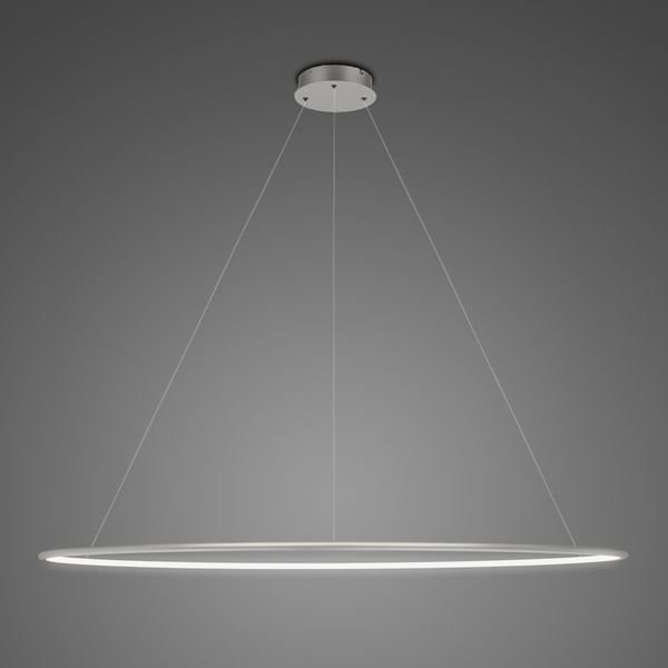 Altavola Design Lampa wisząca Nowoczesna lampa sufitowa ledowa do sypialni Altavola NO.1 okręgi ledowe LA073/P_150_in_4k_silver_dimm LA073/P_150_in_4k_silver_dimm