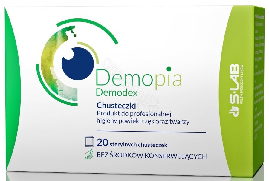 Demopia demodex chusteczki 20 szt