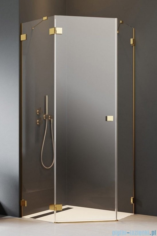 Radaway Essenza Pro Gold Ptj kabina 80x80 lewa przejrzyste 10100000-09-01L/10100100-01-01