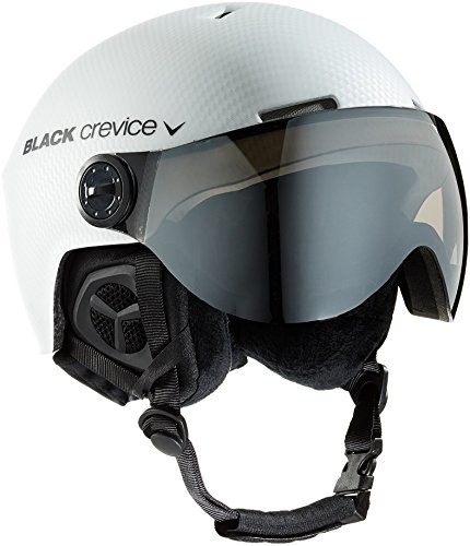 Black Crevice Arlberg BCR143926 kask narciarski z 2 wizjerami, biały BCR143926_weiß carbon-M/L