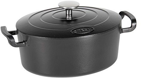 Sitram sitram 711091-naczynie do pieczenia, owalna, żeliwo, czarna, 4 L 711091