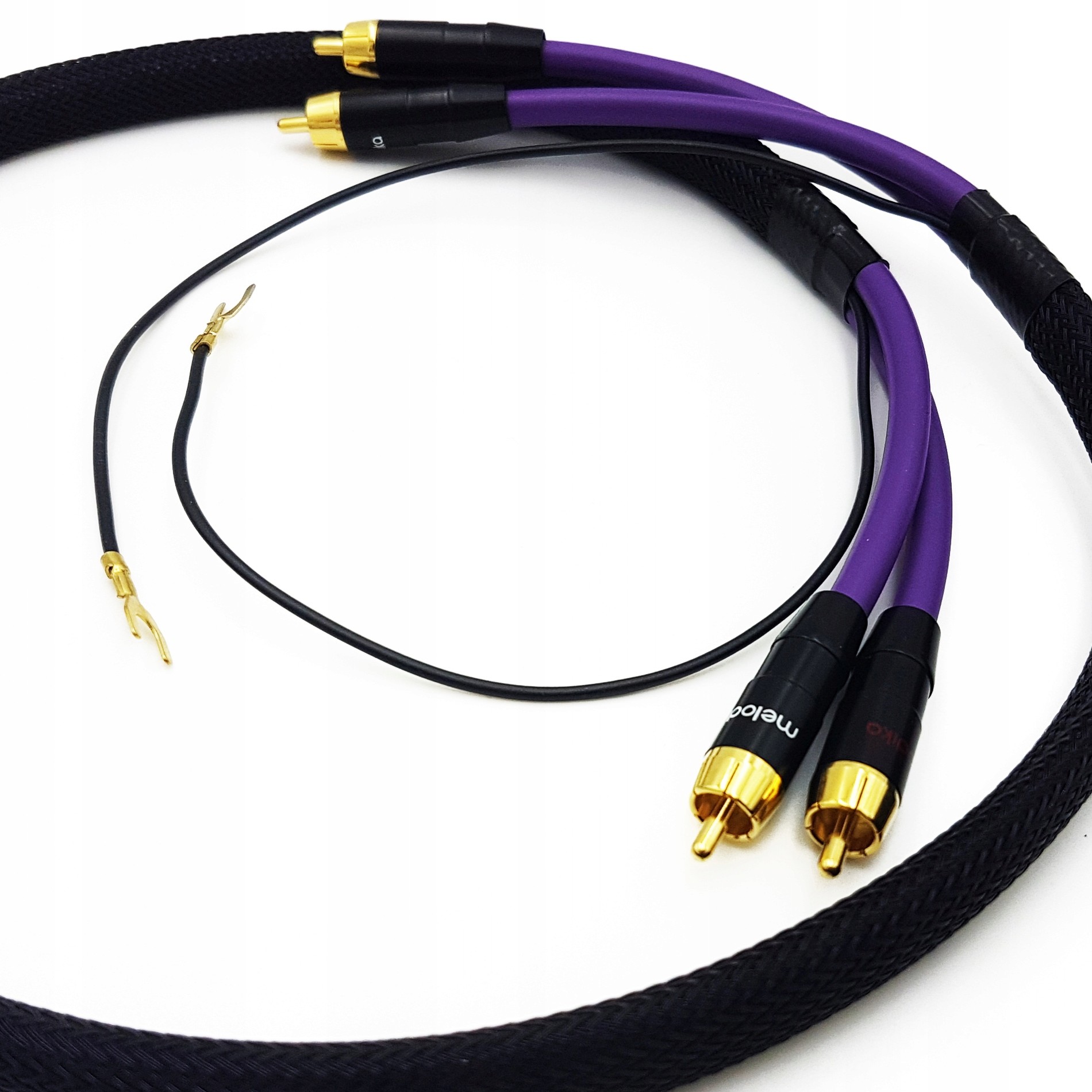 Melodika Mdph Phono 2RCA-2RCA z uziemieniem - 1.5m
