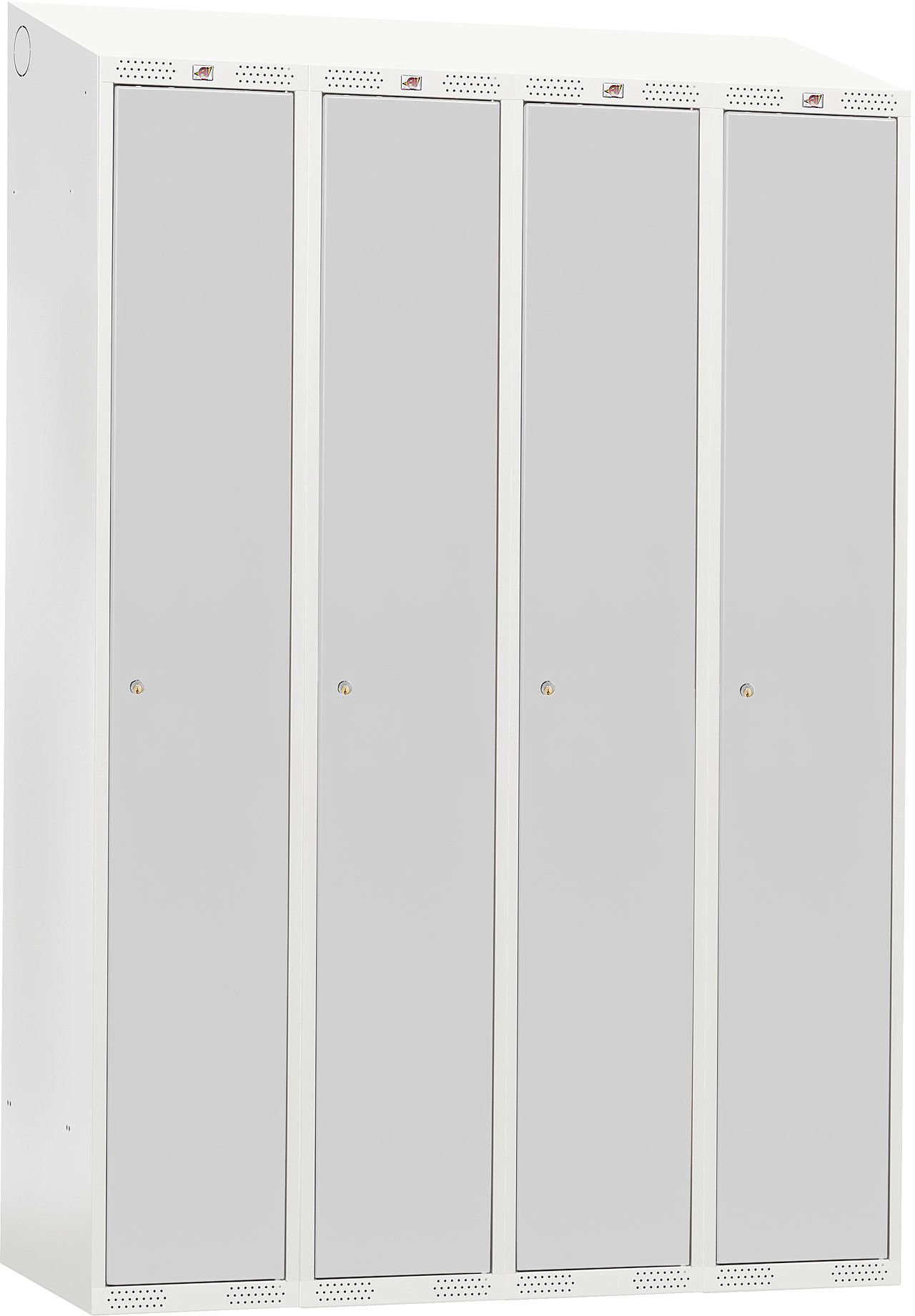 AJ Szafka do przebieralni -4 sekcje 1900x550x1200mm Kolor drzwi: Szary 335033