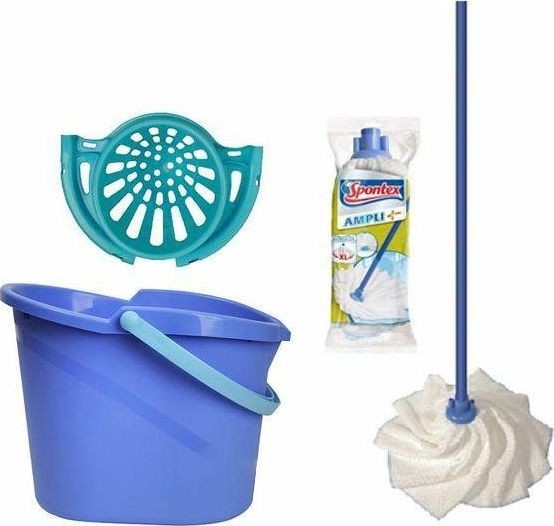 Spontex Zestaw Wiadro Linea + Mop Ampli + Wkład Zes000058